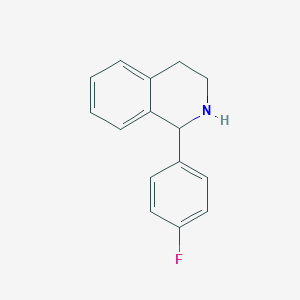 molecular formula C15H14FN B183426 1-(4-Fluorophenyl)-1,2,3,4-tetrahydroisoquinoline CAS No. 120086-34-2