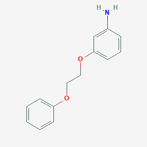 molecular formula C14H15NO2 B183438 3-(2-Phenoxyethoxy)aniline CAS No. 79808-16-5