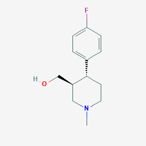 molecular formula C13H18FNO B018344 (3S,4R)-4-(4-氟苯基)-3-羟甲基-1-甲基哌啶 CAS No. 105812-81-5