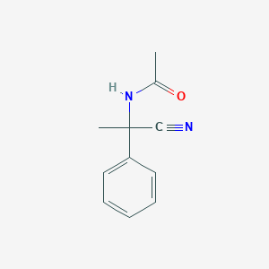 molecular formula C11H12N2O B183441 N-(1-cyano-1-phenylethyl)acetamide CAS No. 5083-00-1