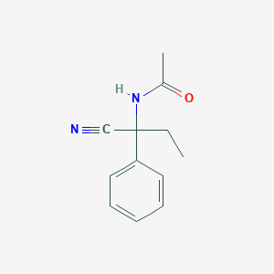 molecular formula C12H14N2O B183442 N-(1-cyano-1-phenylpropyl)acetamide CAS No. 5009-07-4