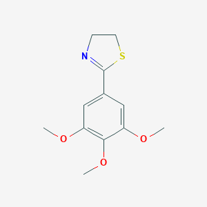 molecular formula C12H15NO3S B183449 2-(3,4,5-trimethoxyphenyl)-4,5-dihydro-1,3-thiazole CAS No. 96159-92-1