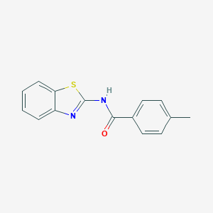 molecular formula C15H12N2OS B183463 N-(1,3-benzothiazol-2-yl)-4-methylbenzamide CAS No. 91506-66-0