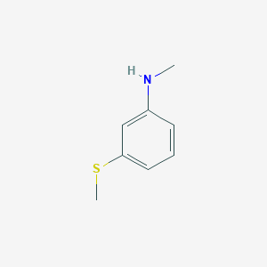 molecular formula C8H11NS B183464 N-methyl-3-(methylsulfanyl)aniline CAS No. 52960-99-3