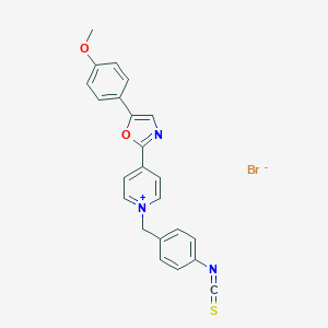 molecular formula C23H18BrN3O2S B183468 N-(4-Isothiocyanatobenzyl)-4-[5-(4-methoxyphenyl)-2-oxazolyl]pyridinium bromide CAS No. 155862-90-1