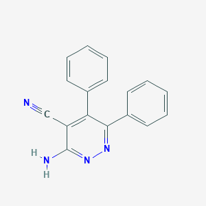 molecular formula C17H12N4 B183470 3-Amino-5,6-diphenylpyridazine-4-carbonitrile CAS No. 70413-23-9