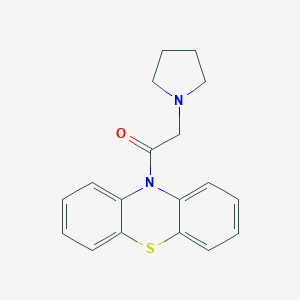 molecular formula C18H18N2OS B183472 10-(Pyrrolidinoacetyl)phenothiazine CAS No. 63834-19-5