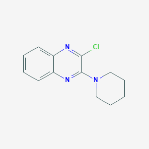 molecular formula C13H14ClN3 B183479 2-Chloro-3-(piperidin-1-yl)quinoxaline CAS No. 32998-26-8