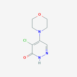 molecular formula C8H10ClN3O2 B183481 4-Chloro-5-morpholin-4-ylpyridazin-3(2H)-one CAS No. 944-88-7