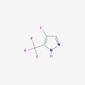 molecular formula C4H2F3IN2 B183483 4-iodo-3-(trifluoromethyl)-1H-pyrazole CAS No. 866638-72-4