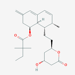molecular formula C25H36O5 B018349 6-外亚甲基辛伐他汀 CAS No. 121624-18-8