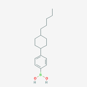 molecular formula C17H27BO2 B183492 4-(trans-4-Pentylcyclohexyl)phenylboronic acid CAS No. 143651-26-7