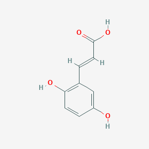 molecular formula C9H8O4 B183497 2,5-二羟基肉桂酸 CAS No. 38489-67-7