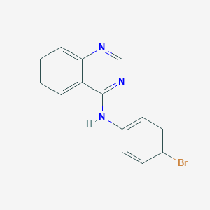 molecular formula C14H10BrN3 B183499 N-(4-bromophenyl)quinazolin-4-amine CAS No. 81080-04-8