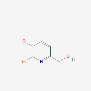 molecular formula C7H8BrNO2 B183504 (6-溴-5-甲氧基吡啶-2-基)甲醇 CAS No. 905562-91-6