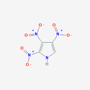 molecular formula C4H2N4O6 B183506 2,3,4-trinitro-1H-pyrrole CAS No. 146779-42-2