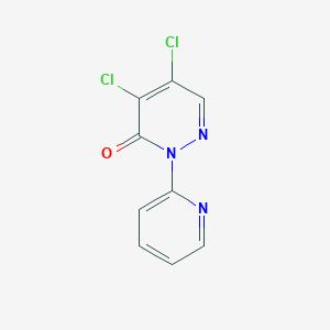 molecular formula C9H5Cl2N3O B183532 4,5-Dichloro-2-(pyridin-2-YL)pyridazin-3(2H)-one CAS No. 78389-19-2