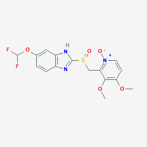 molecular formula C16H15F2N3O5S B018355 泮托拉唑 N-氧化物 CAS No. 953787-60-5