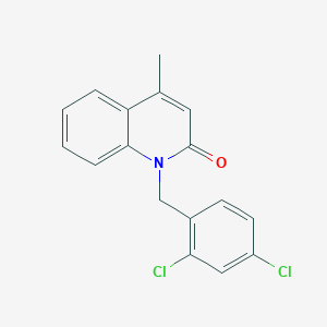 molecular formula C17H13Cl2NO B183567 1-(2,4-dichlorobenzyl)-4-methyl-2(1H)-quinolinone CAS No. 61298-14-4