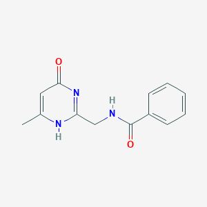 molecular formula C13H13N3O2 B183568 N-[(4-methyl-6-oxo-1,6-dihydro-2-pyrimidinyl)methyl]benzamide CAS No. 50850-18-5