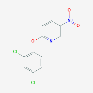 molecular formula C11H6Cl2N2O3 B183573 2-(2,4-Dichlorophenoxy)-5-nitropyridine CAS No. 28232-31-7