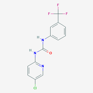 molecular formula C13H9ClF3N3O B183578 1-(5-Chloropyridin-2-yl)-3-[3-(trifluoromethyl)phenyl]urea CAS No. 197228-36-7