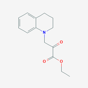 molecular formula C14H17NO3 B183579 ethyl 3-(3,4-dihydroquinolin-1(2H)-yl)-2-oxopropanoate CAS No. 152712-44-2