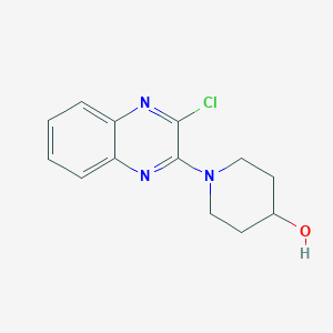 molecular formula C13H14ClN3O B183582 1-(3-Chloroquinoxalin-2-yl)piperidin-4-ol CAS No. 353257-77-9