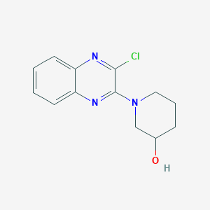 molecular formula C13H14ClN3O B183583 1-(3-Chloroquinoxalin-2-yl)piperidin-3-ol CAS No. 353257-75-7