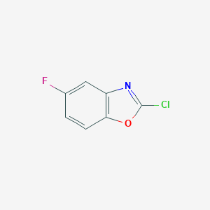 molecular formula C7H3ClFNO B183587 2-氯-5-氟-1,3-苯并恶唑 CAS No. 135533-78-7