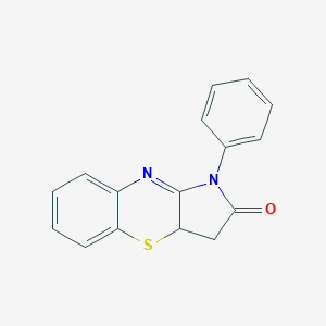 molecular formula C16H12N2OS B183589 1-Phenyl-3,3a-dihydropyrrolo(3,2-b)(1,4)benzothiazin-2(1H)-one CAS No. 2694-31-7