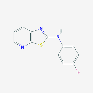 molecular formula C12H8FN3S B183591 N-(4-fluorophenyl)[1,3]thiazolo[5,4-b]pyridin-2-amine CAS No. 59888-33-4