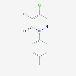 molecular formula C11H8Cl2N2O B183596 4,5-Dichloro-2-(4-methylphenyl)-2,3-dihydropyridazin-3-one CAS No. 33098-21-4