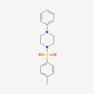 molecular formula C17H20N2O2S B183601 1-[(4-Methylphenyl)sulfonyl]-4-phenylpiperazine CAS No. 4004-96-0