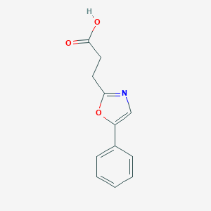 molecular formula C12H11NO3 B183603 3-(5-Phenyl-1,3-oxazol-2-yl)propanoic acid CAS No. 23485-68-9