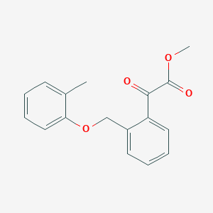 molecular formula C17H16O4 B183610 Methyl 2-oxo-2-(2-((o-tolyloxy)methyl)phenyl)acetate CAS No. 143211-10-3