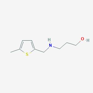 molecular formula C9H15NOS B183619 3-{[(5-Methylthiophen-2-yl)methyl]amino}propan-1-ol CAS No. 90765-35-8