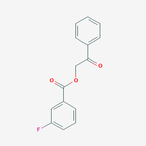 molecular formula C15H11FO3 B183621 2-Oxo-2-phenylethyl 3-fluorobenzoate CAS No. 55153-23-6