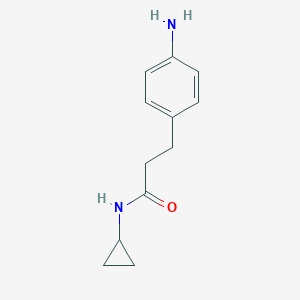 molecular formula C12H16N2O B183631 3-(4-aminophenyl)-N-cyclopropylpropanamide CAS No. 698992-37-9