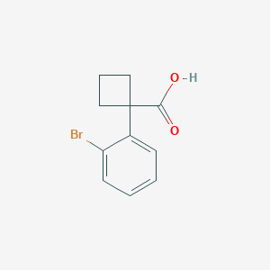 B183634 1-(2-Bromophenyl)cyclobutane-1-carboxylic acid CAS No. 151157-44-7