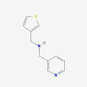 molecular formula C11H12N2S B183643 1-(吡啶-3-基)-N-(噻吩-3-基甲基)甲胺 CAS No. 892592-60-8