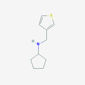 molecular formula C10H15NS B183644 N-(thiophen-3-ylmethyl)cyclopentanamine CAS No. 892592-57-3