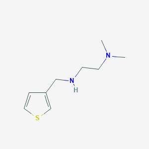 molecular formula C9H16N2S B183651 N,N-二甲基-N'-(3-噻吩基甲基)-1,2-乙二胺 CAS No. 892593-13-4