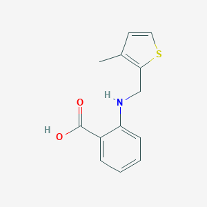 B183652 2-[(3-methylthiophen-2-yl)methylamino]benzoic Acid CAS No. 881445-21-2