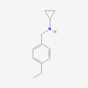 molecular formula C12H17N B183658 N-(4-乙基苄基)环丙胺 CAS No. 892576-76-0