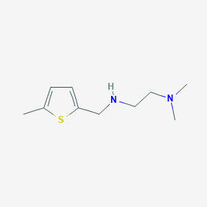 molecular formula C10H18N2S B183671 N',N'-dimethyl-N-[(5-methylthiophen-2-yl)methyl]ethane-1,2-diamine CAS No. 892570-78-4