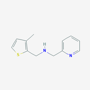molecular formula C12H14N2S B183672 1-(3-Methyl-2-thienyl)-N-(2-pyridinylmethyl)methanamine CAS No. 880812-31-7