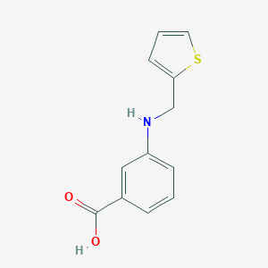 molecular formula C12H11NO2S B183690 3-[(2-Thienylmethyl)amino]benzoic acid CAS No. 869947-84-2