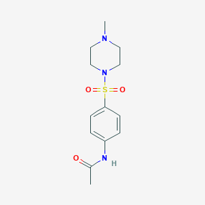 molecular formula C13H19N3O3S B183700 乙酰胺，N-[4-[(4-甲基-1-哌嗪基)磺酰基]苯基]- CAS No. 88858-84-8