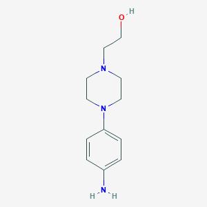 molecular formula C12H19N3O B183703 2-(4-(4-氨基苯基)哌嗪-1-基)乙醇 CAS No. 5521-39-1